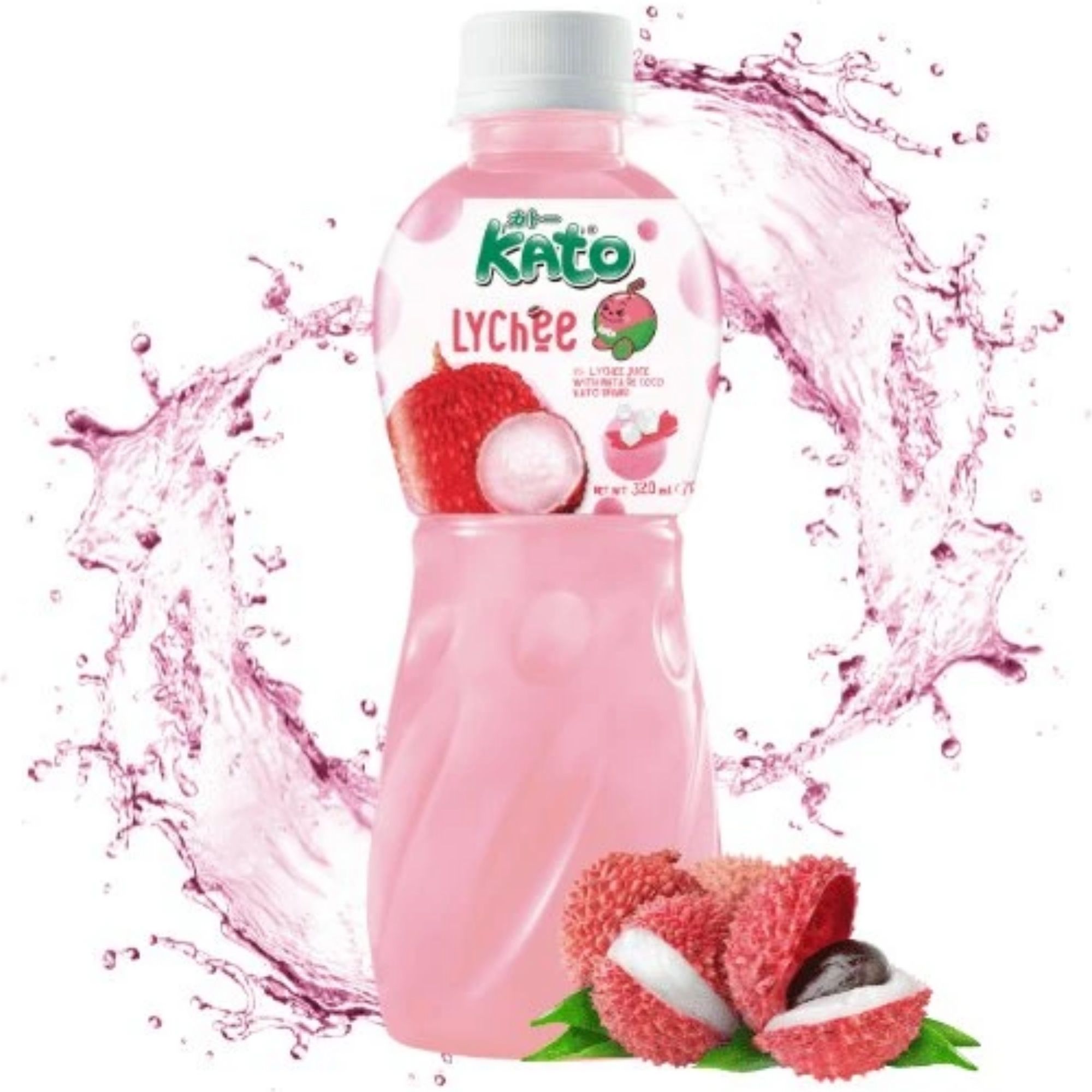 Kato Lychee mahl Nata de Coco Jelly 320ml